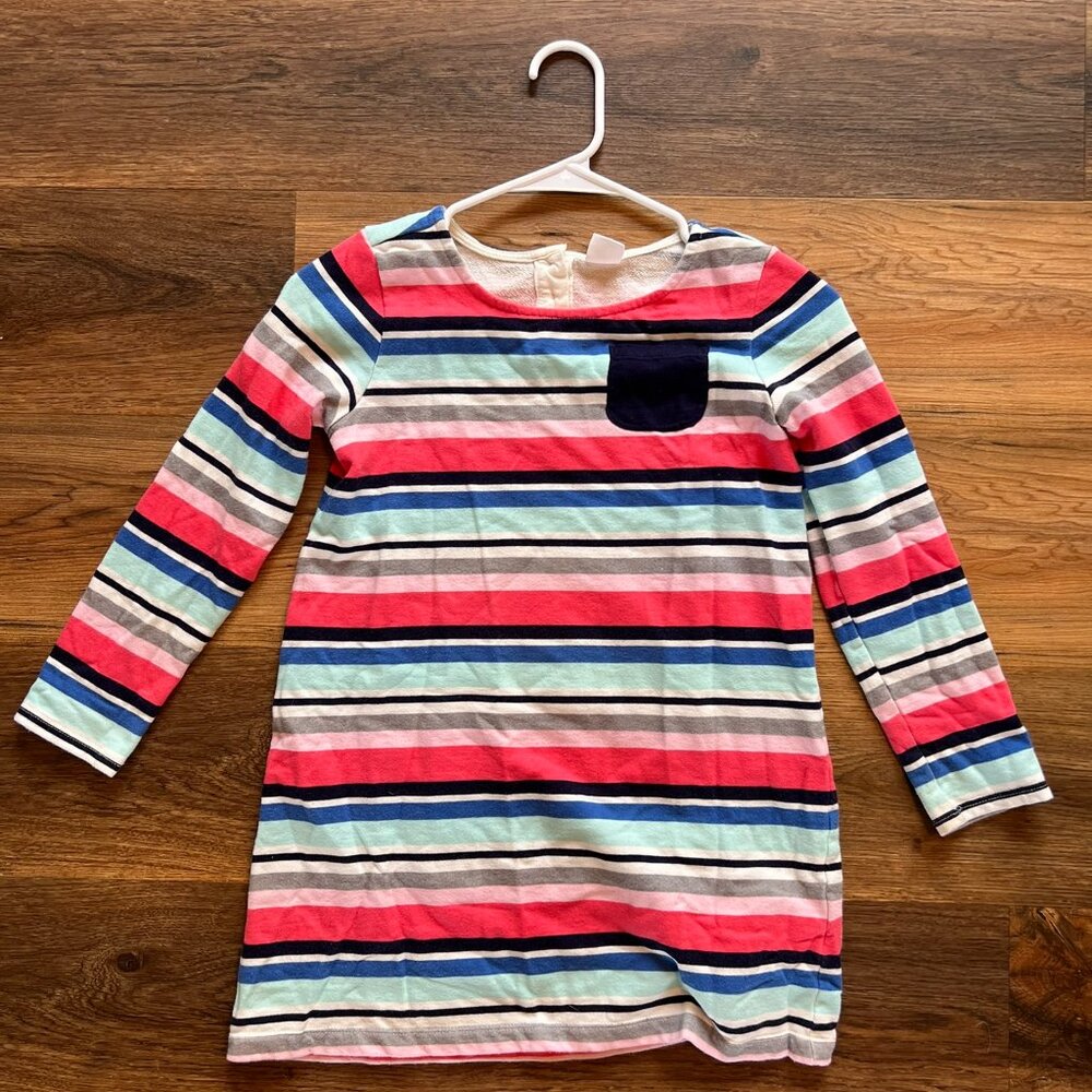Colorful striped girls' Gymboree dress/top, size 10-12